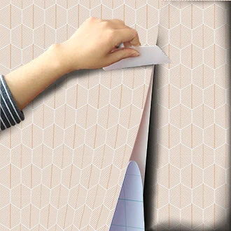 Panoráma®samolepiace tapety geometrie listy | Tlačené na kvalitné textilné vinyl